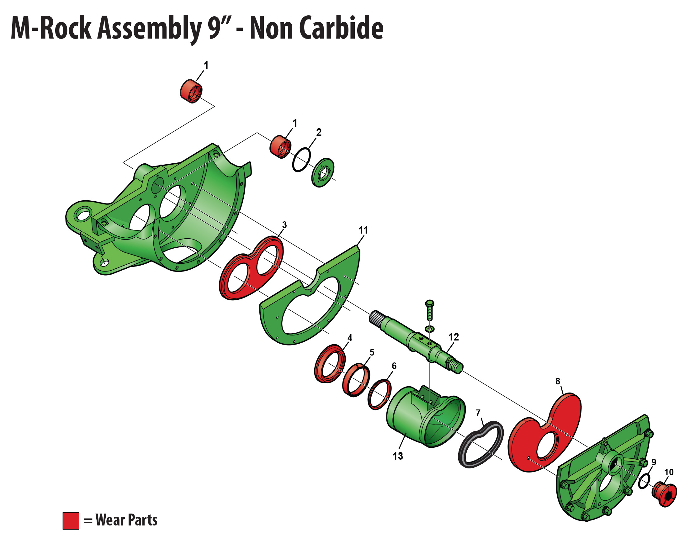 M-Rock 9" Non-Carbide. Click to expand image